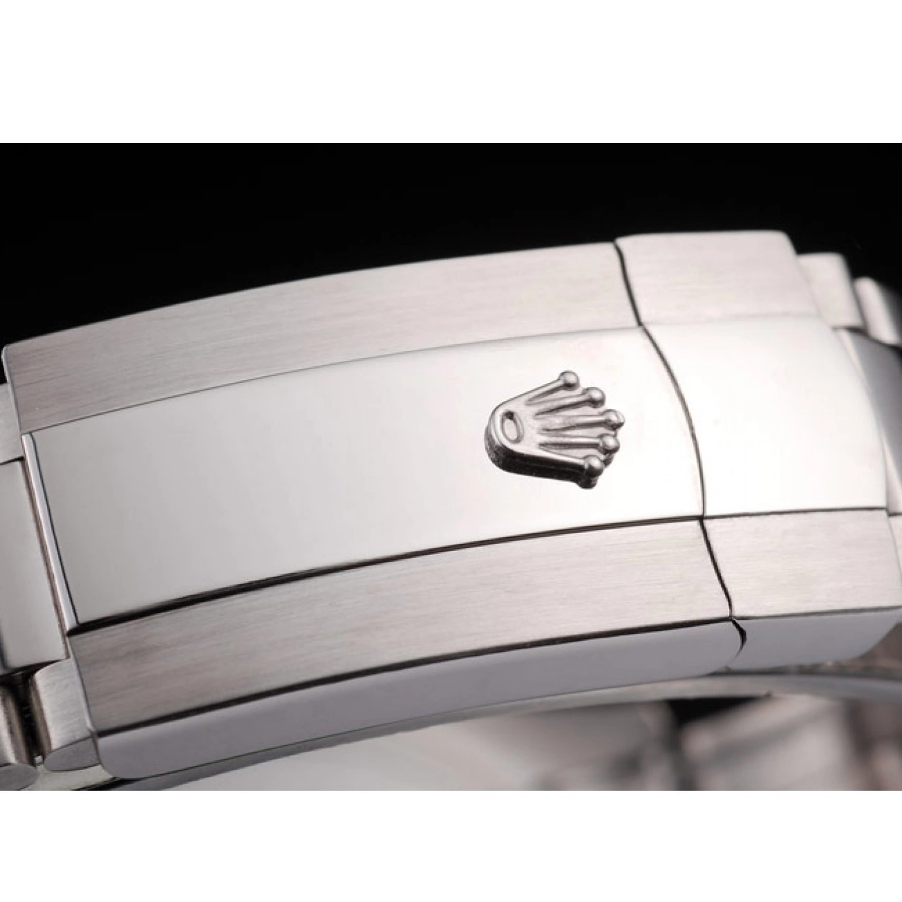 AAA replica watch Stainless Dial Black Steel 98087 Polished Rolex Explorer 0821